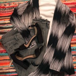 Black and white cardigan